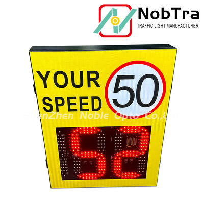 Integrated Radar Digital Speed Limit Signs Designed for Extreme Temperatures Minus 40 to 60 Degrees Celsius With One Year