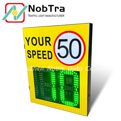 Integrated Radar Digital Speed Limit Signs Designed for Extreme Temperatures Minus 40 to 60 Degrees Celsius With One Year