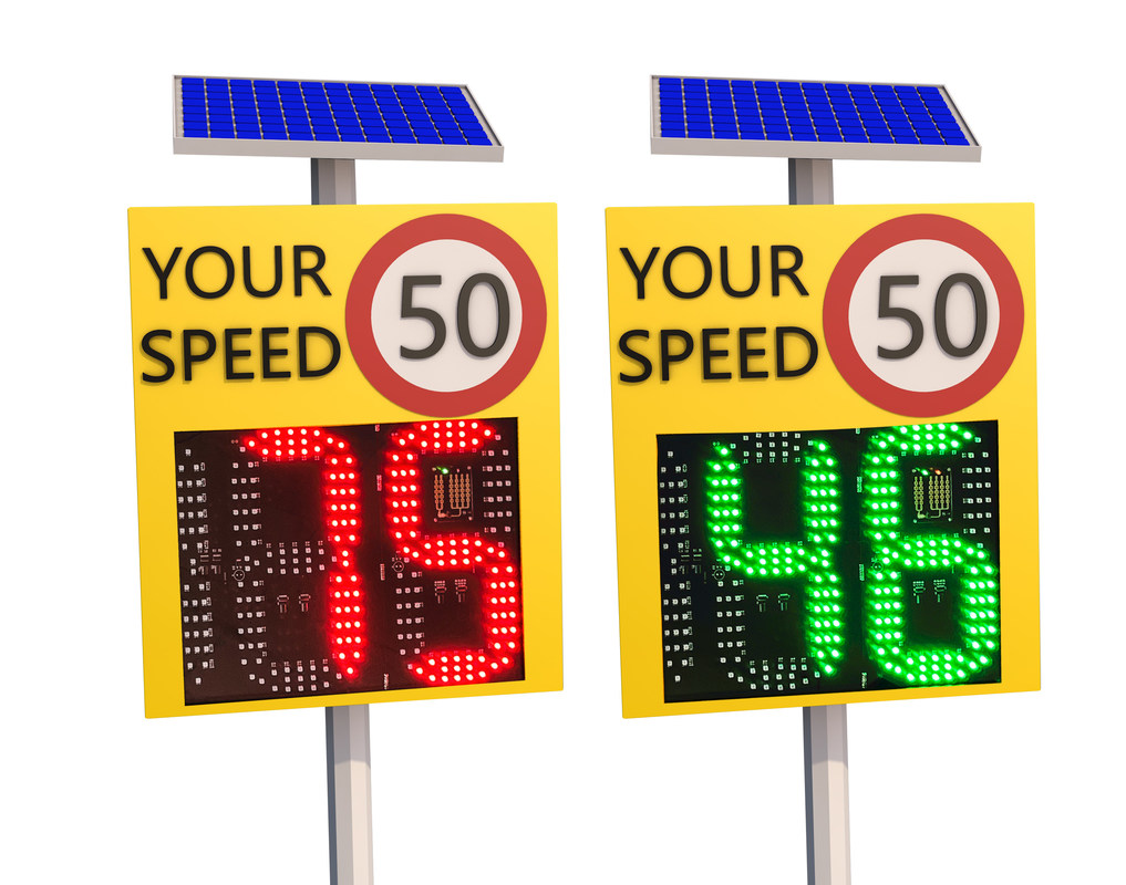 Speed Limit Setting Yes By Phone App Solar Supported Radar Pace Indicators Featuring Parameter Setting Phone APP Or PC Software for Traffic Management