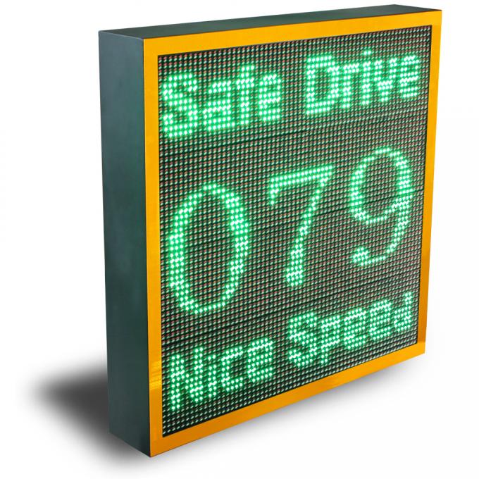 Aluminum Alloy Solar Traffic Sign With 140 Degrees Viewing Angle Display Speed